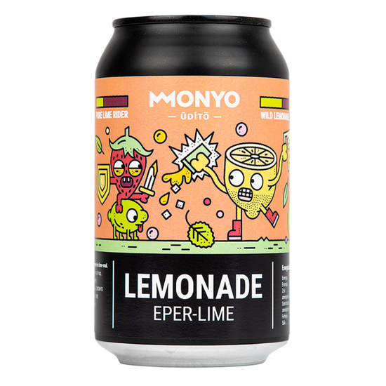 MONYO Brewing Eper - Lime Lemonade üdítő 330ml