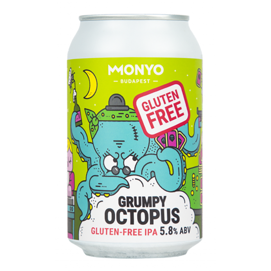 MONYO Brewing Grumpy Octopus Gluten Free IPA 5,8% 330ml