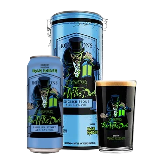 Trooper Fear of the Dark Gift Tin (díszdoboz + pohár) 4,5% 500ml