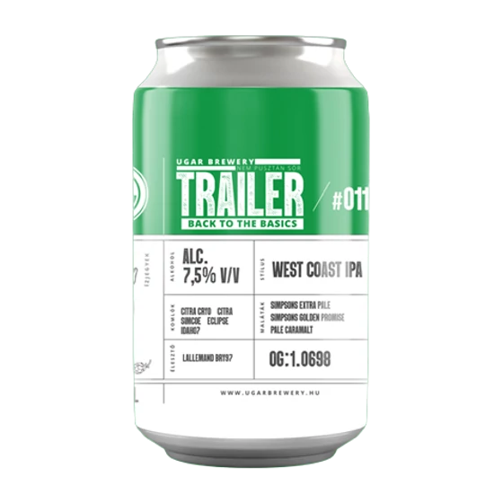 Ugar Brewery Trailer 011 West Coast IPA 7,5% 330ml