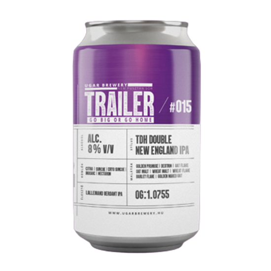 Ugar Brewery Trailer 015 NEIPA 8% 24x330ml